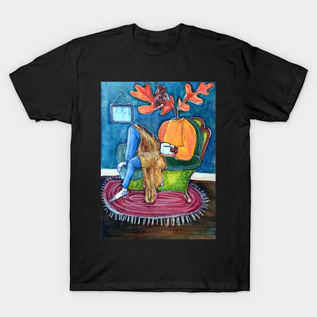 Braving the Chill T-Shirt by Animal Surrealism